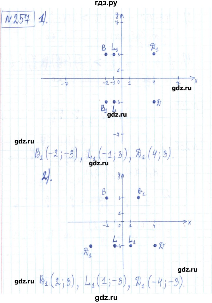 ГДЗ по математике 6 класс Муравин рабочая тетрадь  упражнение - 257, Решебник