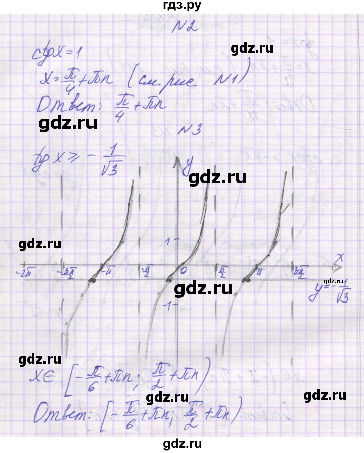 ГДЗ по алгебре 10 класс Александрова самостоятельные работы  Базовый уровень С-17. вариант - 2, Решебник