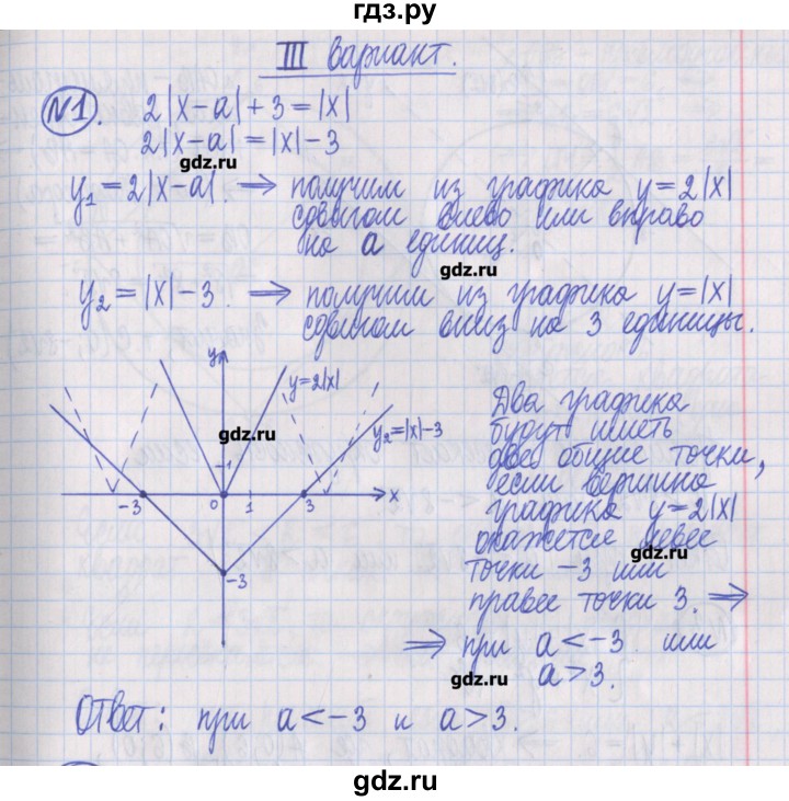 ГДЗ по алгебре 8 класс Потапов дидактические материалы   самостоятельные работы / С-28 / вариант 3 - 1, Решебник №1