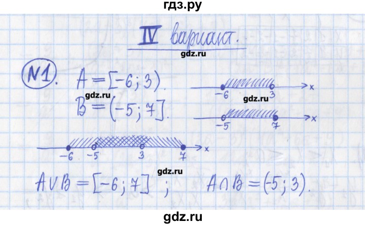 ГДЗ по алгебре 8 класс Потапов дидактические материалы   контрольные работа / К-1 / вариант 4 - 1, Решебник №1