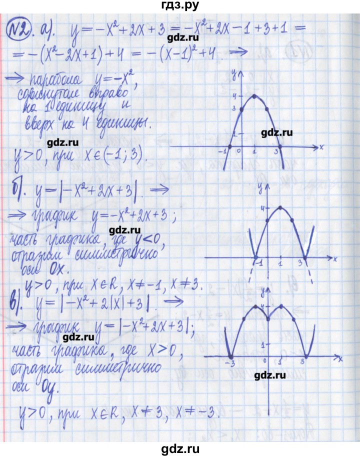 ГДЗ по алгебре 8 класс Потапов дидактические материалы   контрольные работа / К-5 / вариант 3 - 2, Решебник №1