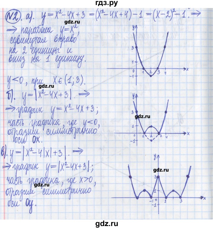 ГДЗ по алгебре 8 класс Потапов дидактические материалы   контрольные работа / К-5 / вариант 4 - 2, Решебник №1