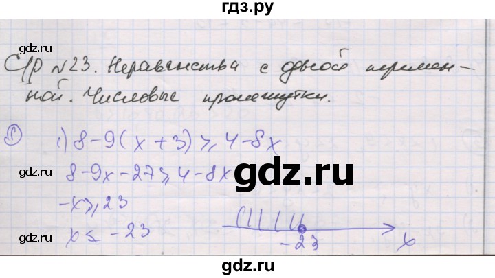 ГДЗ по алгебре 8 класс Мерзляк самостоятельные и контрольные работы  Углубленный уровень самостоятельные работы / вариант 4 - 23, Решебник