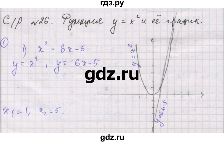 ГДЗ по алгебре 8 класс Мерзляк самостоятельные и контрольные работы  Углубленный уровень самостоятельные работы / вариант 4 - 26, Решебник