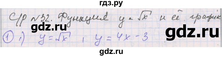 ГДЗ по алгебре 8 класс Мерзляк самостоятельные и контрольные работы  Углубленный уровень самостоятельные работы / вариант 4 - 32, Решебник