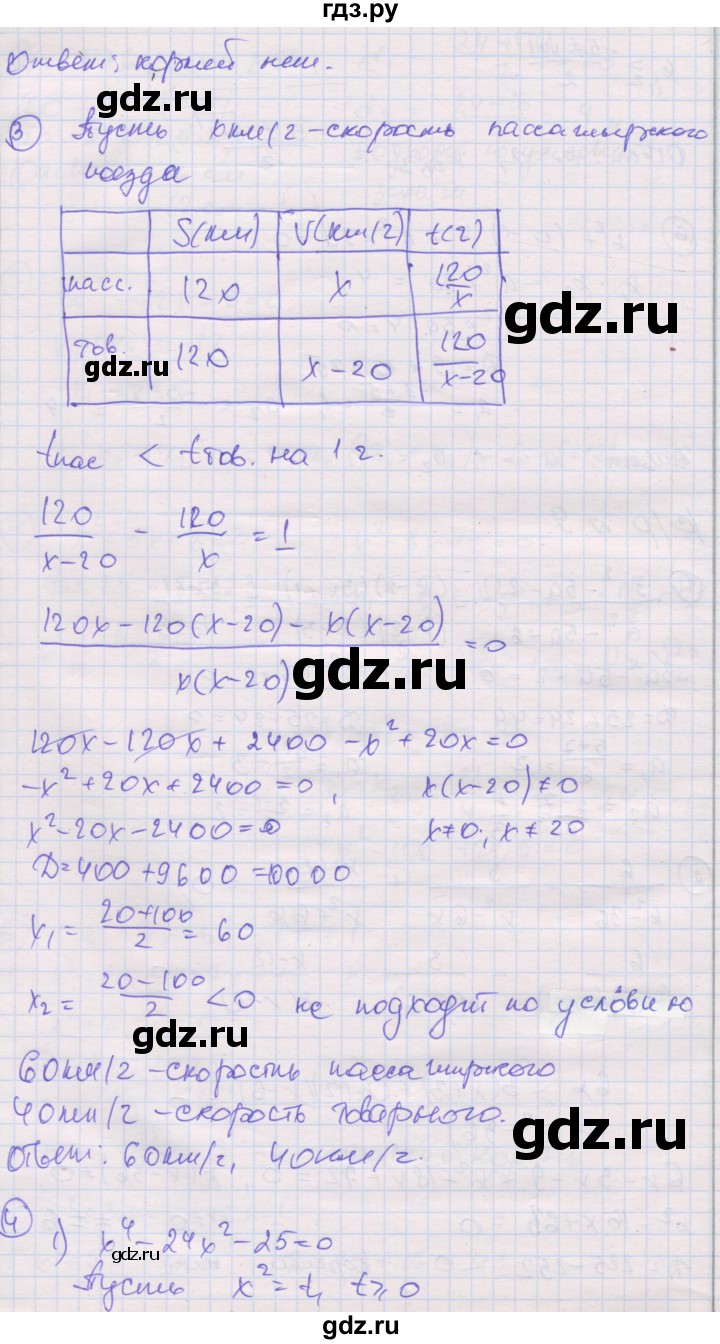 ГДЗ по алгебре 8 класс Мерзляк самостоятельные и контрольные работы  Углубленный уровень контрольные работы / вариант 1 - 9, Решебник