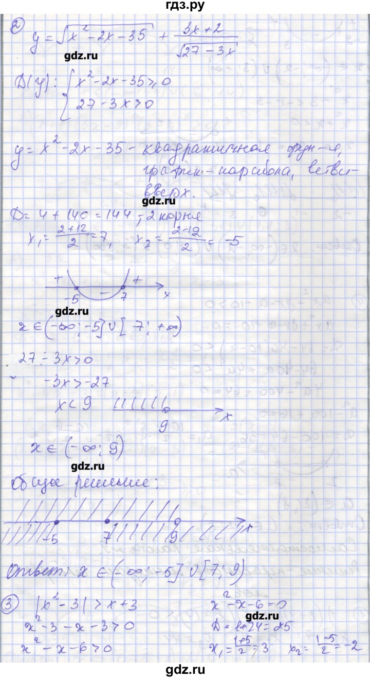 ГДЗ по алгебре 9 класс Мерзляк самостоятельные и контрольные работы  Углубленный уровень самостоятельные работы / вариант 1 - 8, Решебник