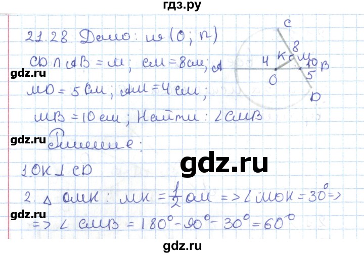 ГДЗ по геометрии 7 класс Мерзляк  Углубленный уровень параграф 21 - 21.28, Решебник