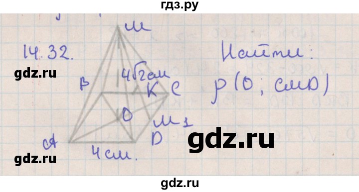 ГДЗ по геометрии 10 класс Мерзляк  Базовый уровень параграф 14 - 14.32, Решебник