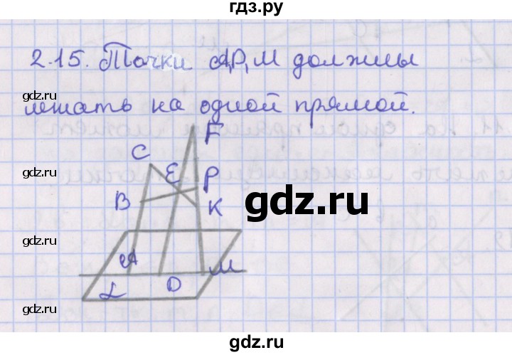 ГДЗ по геометрии 10 класс Мерзляк  Базовый уровень параграф 2 - 2.15, Решебник