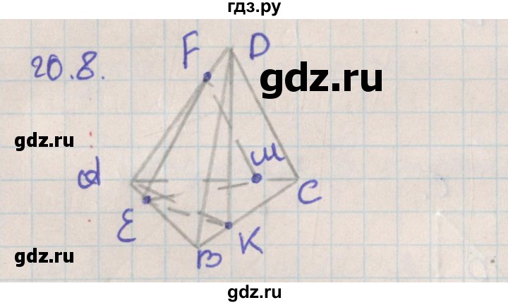 ГДЗ по геометрии 10 класс Мерзляк  Базовый уровень параграф 20 - 20.8, Решебник