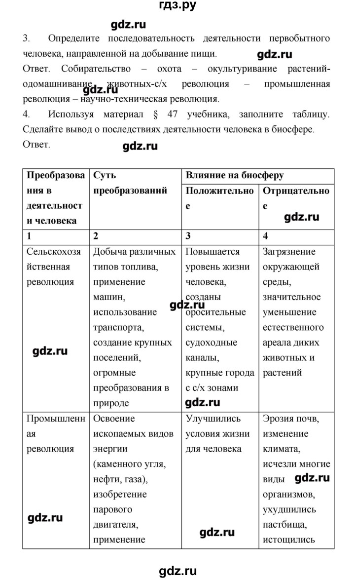 ГДЗ по биологии 9 класс Пономарева рабочая тетрадь  страница - 113, Решебник