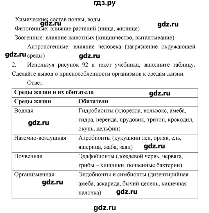 ГДЗ по биологии 9 класс Пономарева рабочая тетрадь  страница - 117–118, Решебник