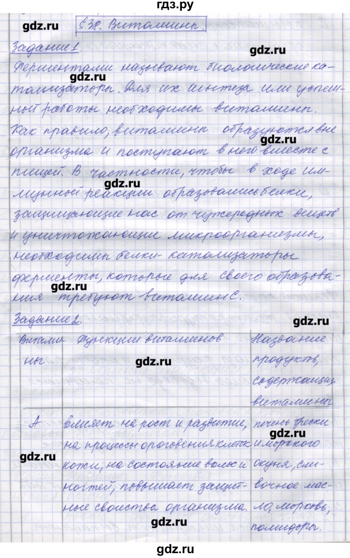 ГДЗ по биологии 9 класс Маш рабочая тетрадь (Драгомилов)  параграф - 38, Решебник