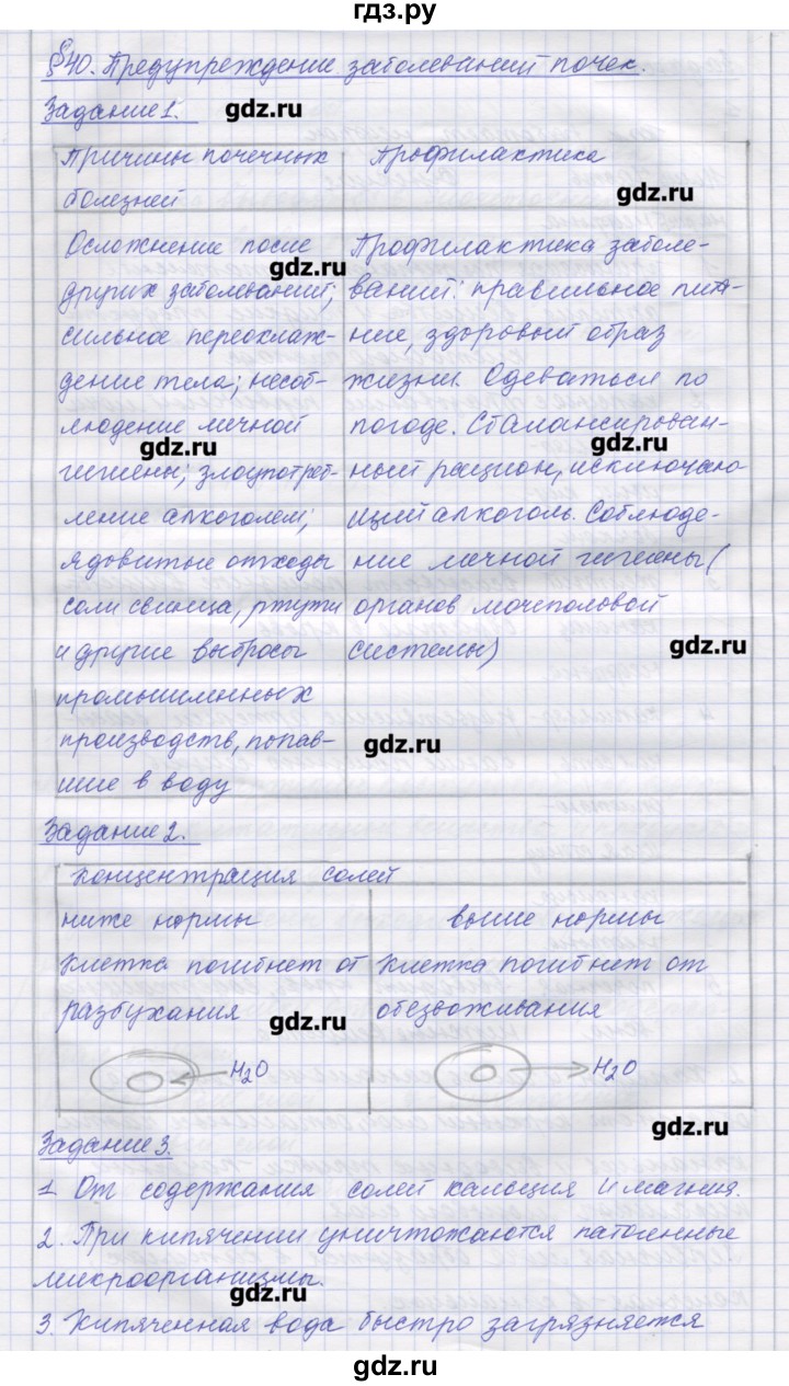 ГДЗ по биологии 9 класс Маш рабочая тетрадь (Драгомилов)  параграф - 40, Решебник