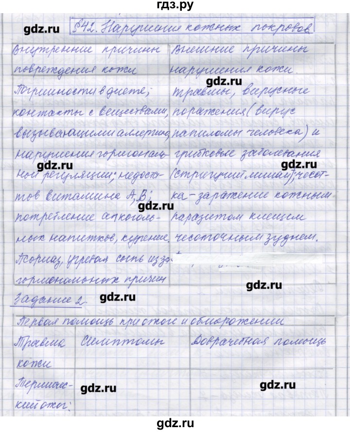 ГДЗ по биологии 9 класс Маш рабочая тетрадь (Драгомилов)  параграф - 42, Решебник