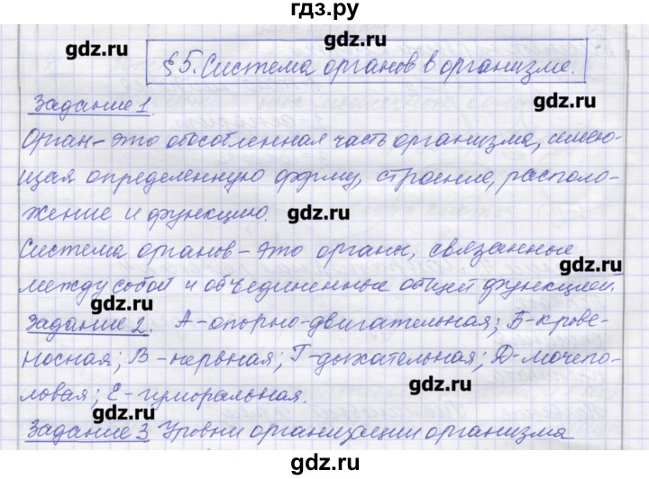 ГДЗ по биологии 9 класс Маш рабочая тетрадь (Драгомилов)  параграф - 5, Решебник