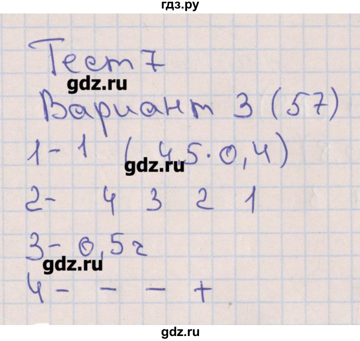 ГДЗ по математике 6 класс Кузнецова тематические тесты к учебнику Дорофеева  тест 7. вариант - 3, Решебник