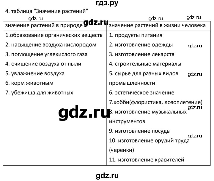 ГДЗ по биологии 5 класс Новикова рабочая тетрадь  §9 - 4, Решебник №1