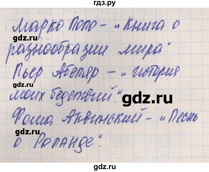 ГДЗ по истории 6 класс Волкова контрольно-измерительные материалы Средние века  тест 29. вариант - 1, Решебник