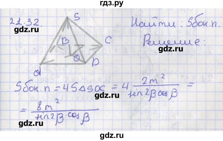 ГДЗ по геометрии 10 класс Мерзляк  Углубленный уровень параграф 21 - 21.32, Решебник
