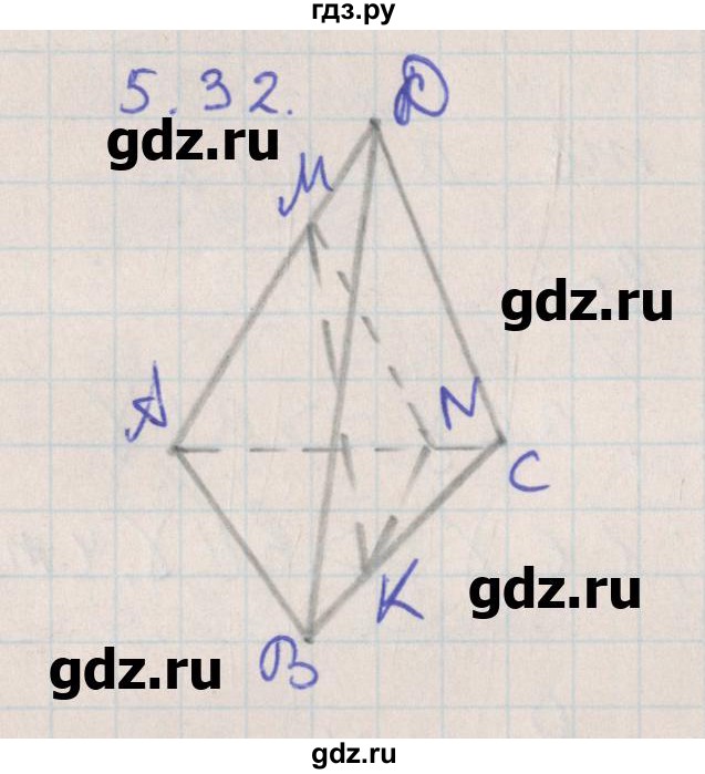 ГДЗ по геометрии 10 класс Мерзляк  Углубленный уровень параграф 5 - 5.32, Решебник