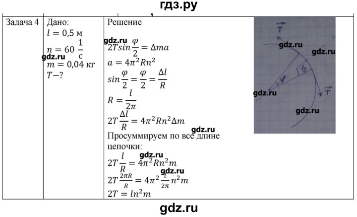 ГДЗ по физике 10 класс Мякишев механика Углубленный уровень глава 4 / упражнение 9 - 4, Решебник