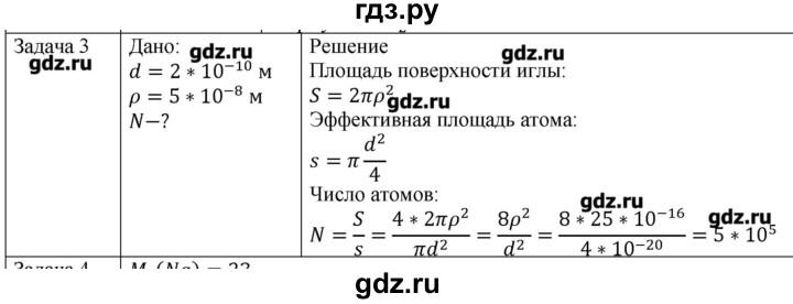 ГДЗ по физике 10 класс Мякишев молекулярная физика. термодинамика Углубленный уровень глава 2 / упражнение 1 - 3, Решебник