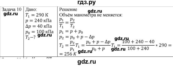 ГДЗ по физике 10 класс Мякишев молекулярная физика. термодинамика Углубленный уровень глава 3 / упражнение 2 - 10, Решебник