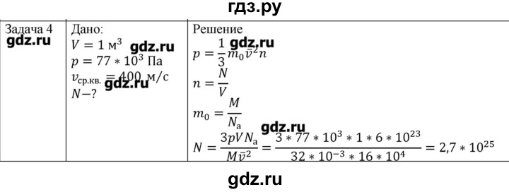 ГДЗ по физике 10 класс Мякишев молекулярная физика. термодинамика Углубленный уровень глава 4 / упражнение 3 - 4, Решебник