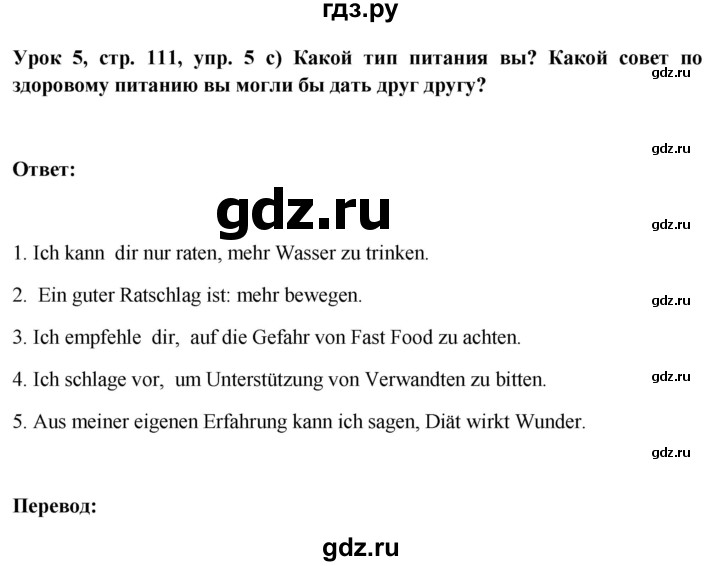 ГДЗ по немецкому языку 11 класс Радченко Wunderkinder Plus Базовый и углубленный уровень страница - 111, Решебник