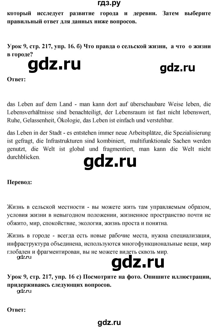 ГДЗ по немецкому языку 11 класс Радченко Wunderkinder Plus Базовый и углубленный уровень страница - 217, Решебник