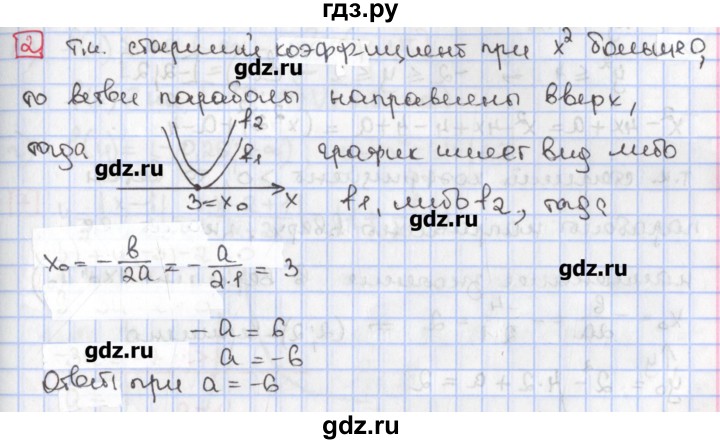 ГДЗ по алгебре 9 класс Феоктистов дидактические материалы (Макарычев) Углубленный уровень контрольные работы / КР-1 / подготовительный вариант - 2, Решебник