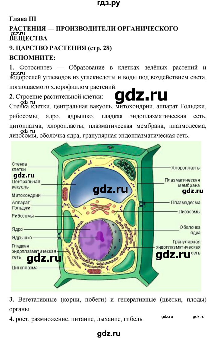 ГДЗ по биологии 7 класс Сухорукова   страница - 28, Решебник