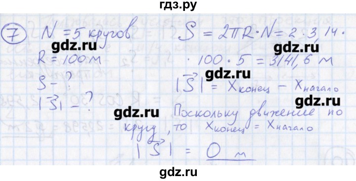 ГДЗ по физике 10‐11 класс Громцева сборник задач  глава 1 / параграф 2 - 7, Решебник