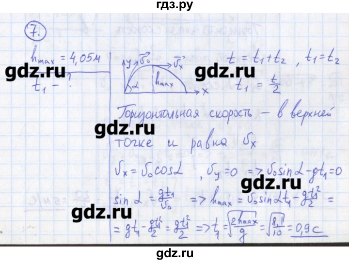 ГДЗ по физике 10‐11 класс Громцева сборник задач  глава 1 / параграф 18 - 7, Решебник