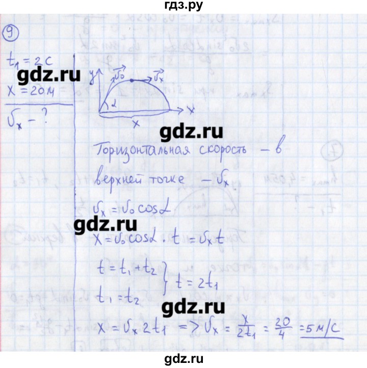 ГДЗ по физике 10‐11 класс Громцева сборник задач  глава 1 / параграф 18 - 9, Решебник