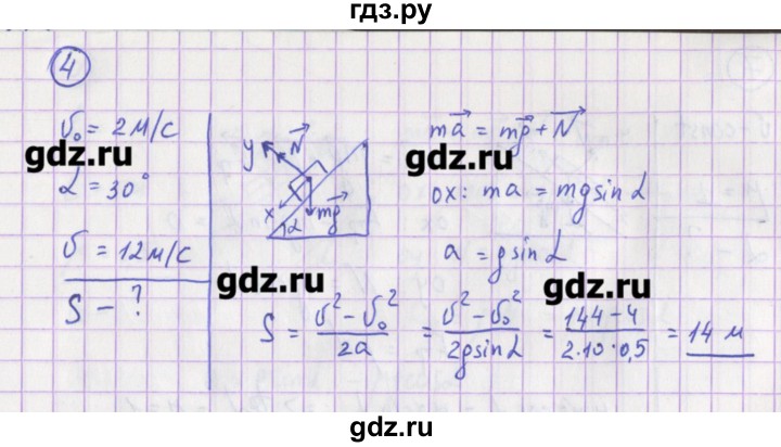ГДЗ по физике 10‐11 класс Громцева сборник задач  глава 2 / параграф 16 - 4, Решебник