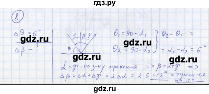 ГДЗ по физике 10‐11 класс Громцева сборник задач (Мякишев)  глава 13 / параграф 2 - 8, Решебник