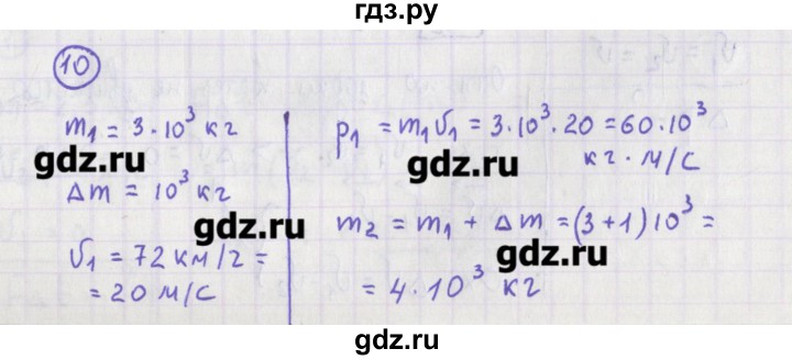 ГДЗ по физике 10‐11 класс Громцева сборник задач  глава 3 / параграф 1 - 10, Решебник
