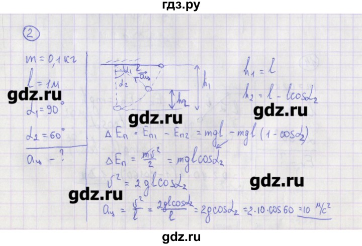 ГДЗ по физике 10‐11 класс Громцева сборник задач  глава 3 / параграф 17 - 2, Решебник