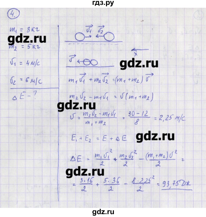 ГДЗ по физике 10‐11 класс Громцева сборник задач  глава 3 / параграф 22 - 4, Решебник