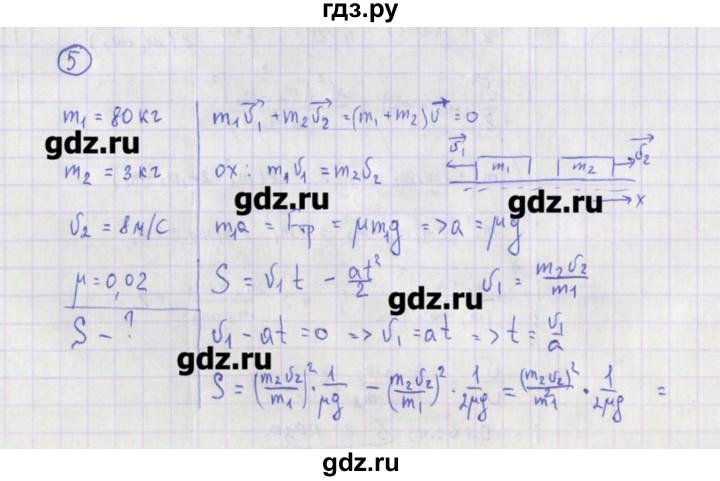 ГДЗ по физике 10‐11 класс Громцева сборник задач  глава 3 / параграф 22 - 5, Решебник