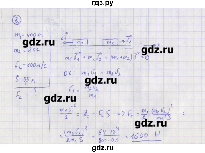 ГДЗ по физике 10‐11 класс Громцева сборник задач  глава 3 / параграф 22 - 8, Решебник