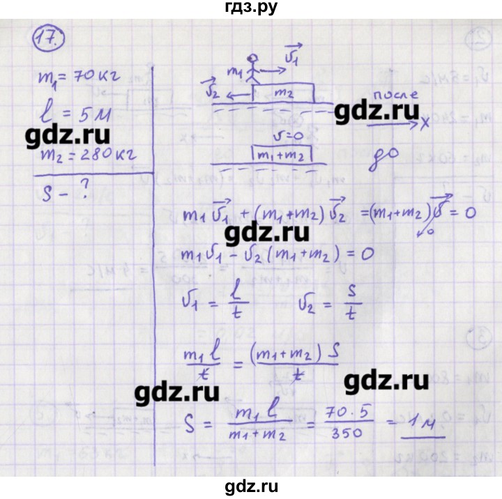 ГДЗ по физике 10‐11 класс Громцева сборник задач  глава 3 / параграф 5 - 17, Решебник