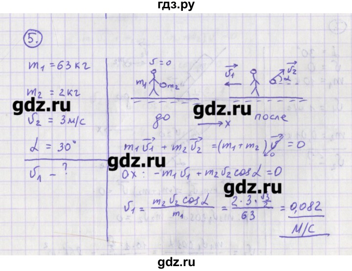 ГДЗ по физике 10‐11 класс Громцева сборник задач  глава 3 / параграф 6 - 5, Решебник