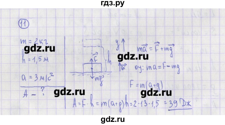 ГДЗ по физике 10‐11 класс Громцева сборник задач  глава 3 / параграф 8 - 11, Решебник