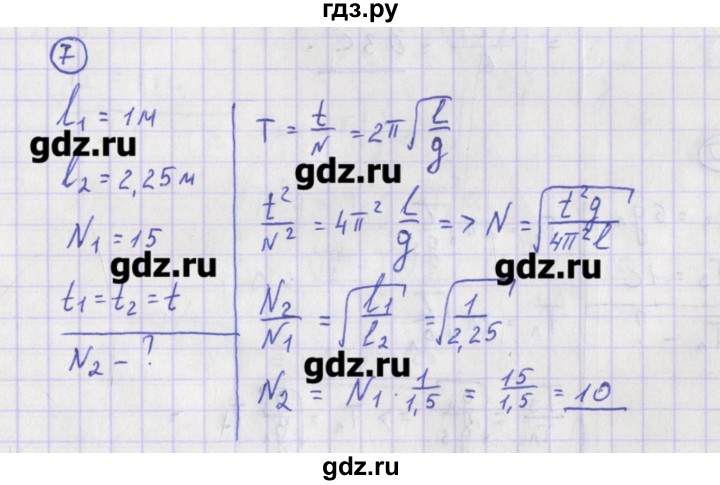 ГДЗ по физике 10‐11 класс Громцева сборник задач  глава 4 / параграф 2 - 7, Решебник