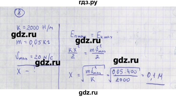 ГДЗ по физике 10‐11 класс Громцева сборник задач  глава 4 / параграф 4 - 8, Решебник