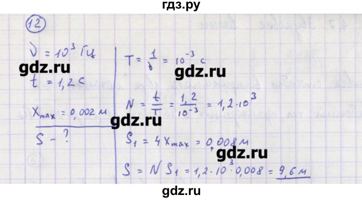 ГДЗ по физике 10‐11 класс Громцева сборник задач  глава 4 / параграф 6 - 12, Решебник